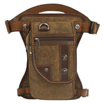 KAUKKO Vintage Canvas Leg Bag for Men Women Perfect for Cycling, Motorcycling and Hiking