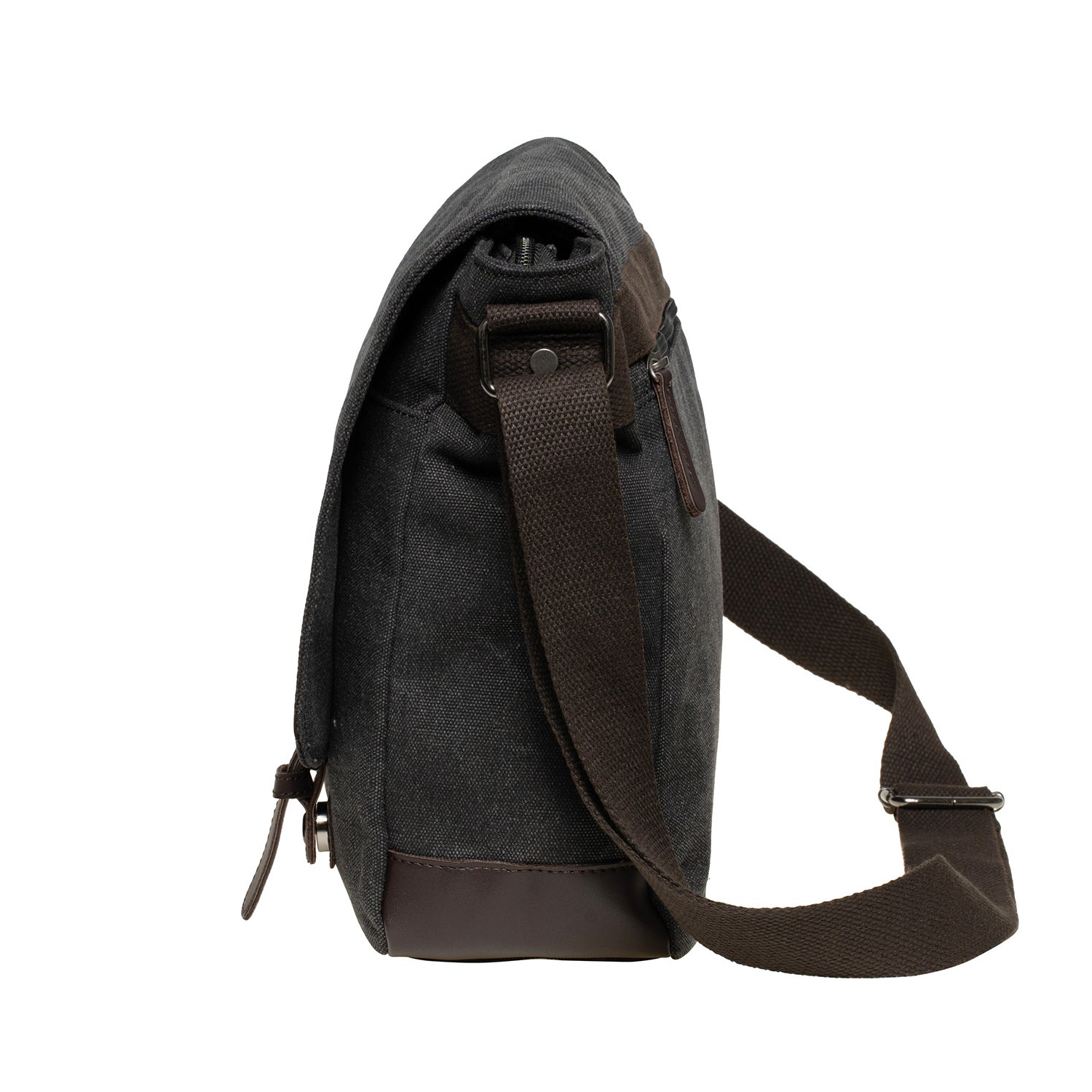 KAUKKO Canvas Vintage Messenger Bag Shoulder bag Leather Large Travel Crossbody bags for men women 14-inch Laptop
