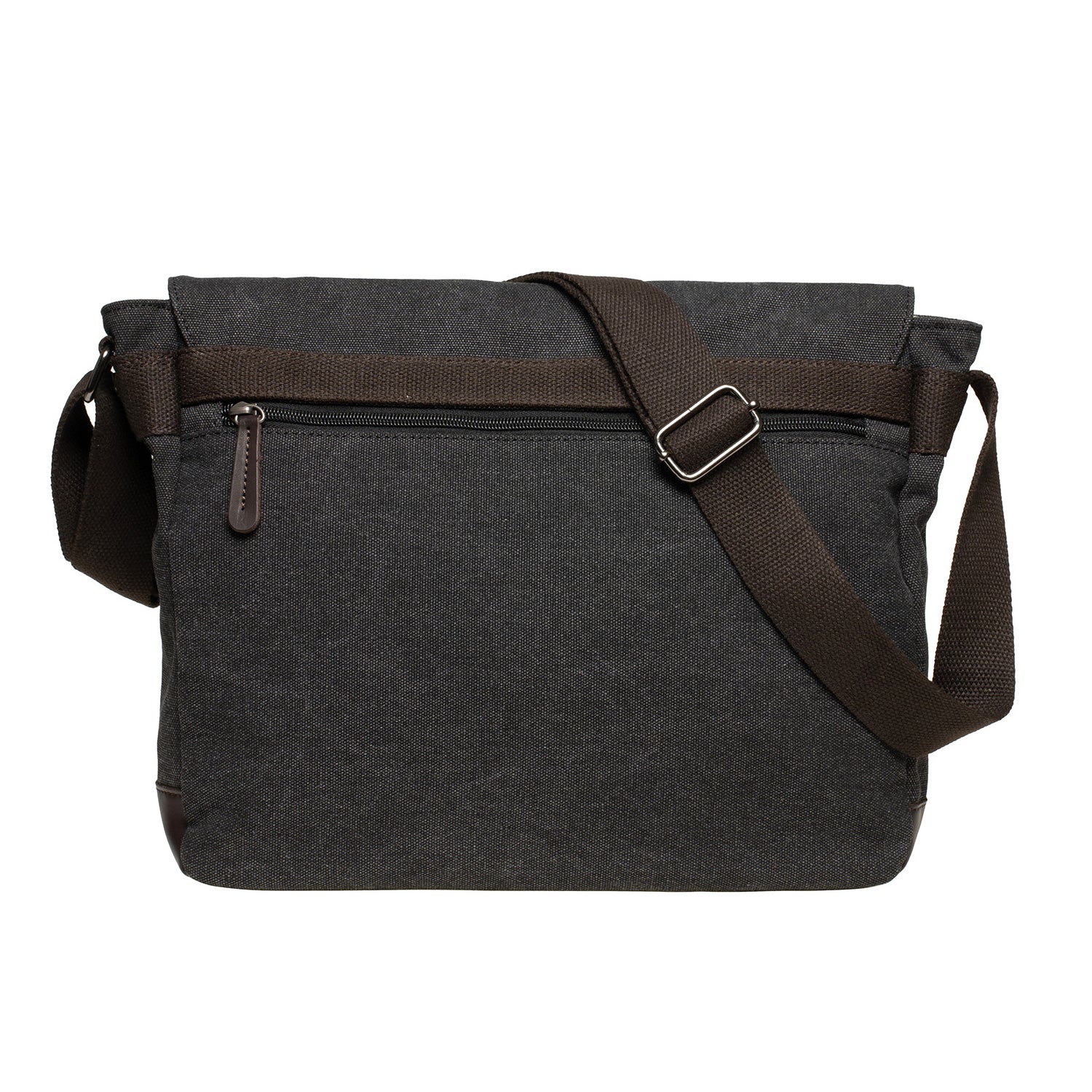 KAUKKO Canvas Vintage Messenger Bag Shoulder bag Leather Large Travel Crossbody bags for men women 14-inch Laptop