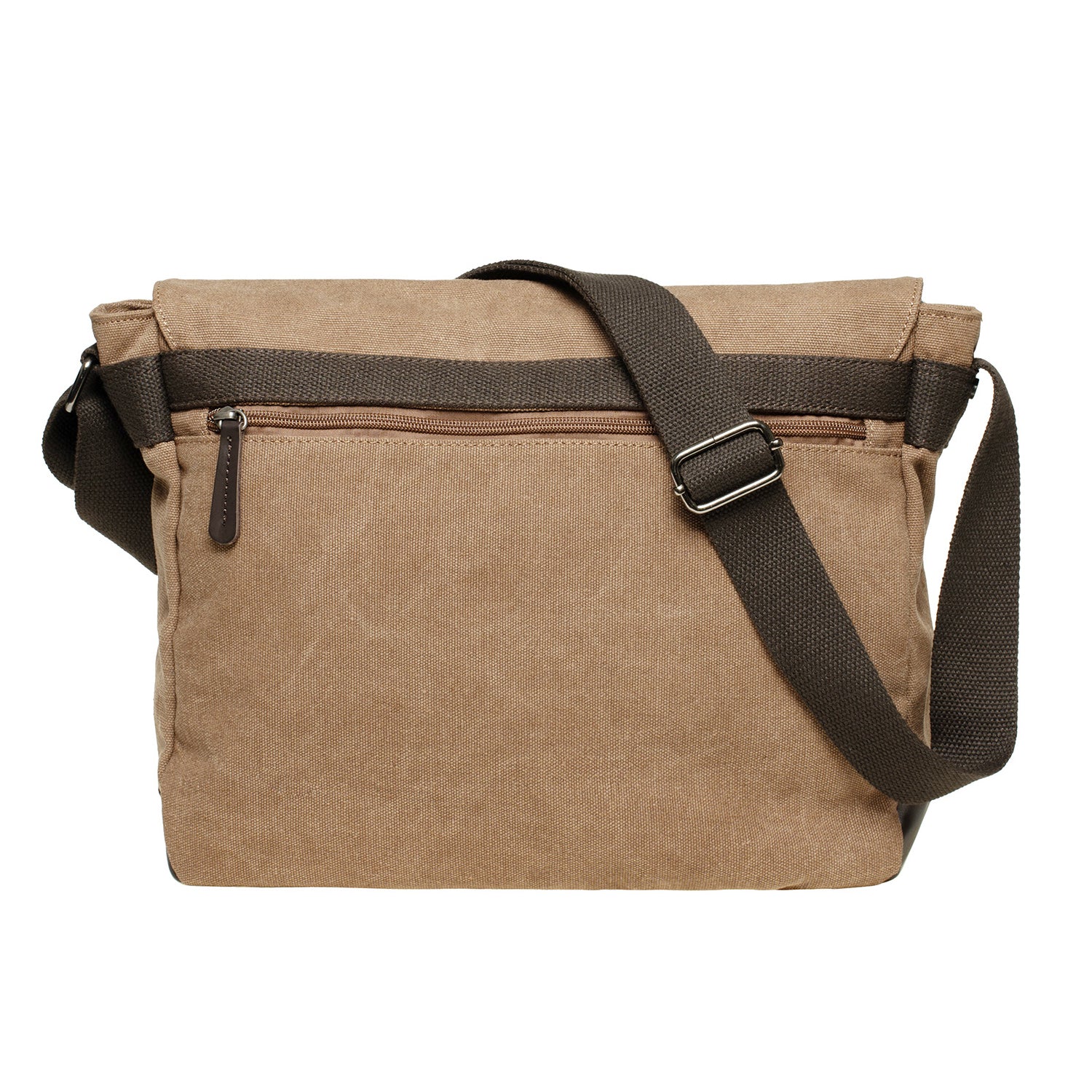 KAUKKO Canvas Vintage Messenger Bag Shoulder bag Leather Large Travel Crossbody bags for men women 14-inch Laptop