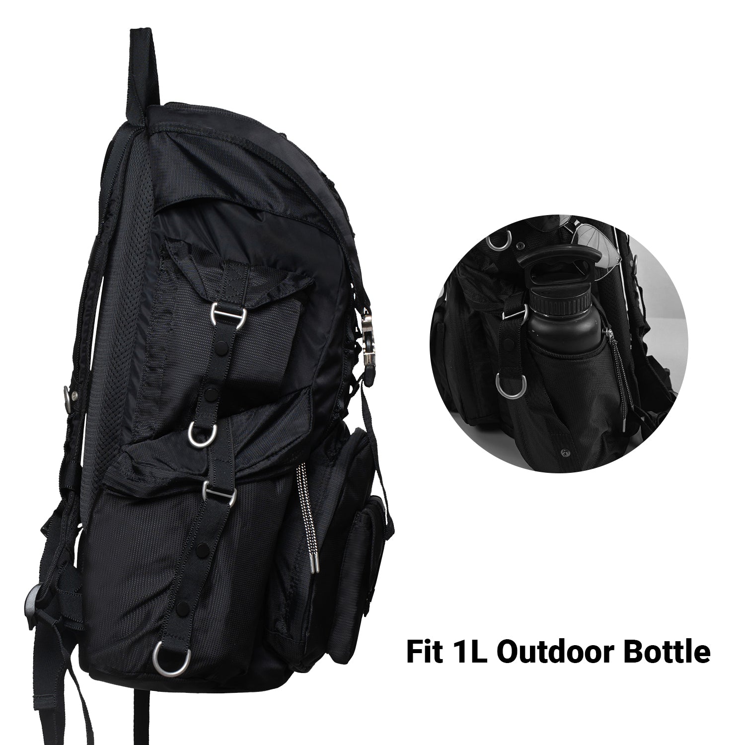 KAUKKO Hiking Backpacks 40L Camping Backpacking Packs for Men Women Lightweight Outdoor for Mountaineering Traveling