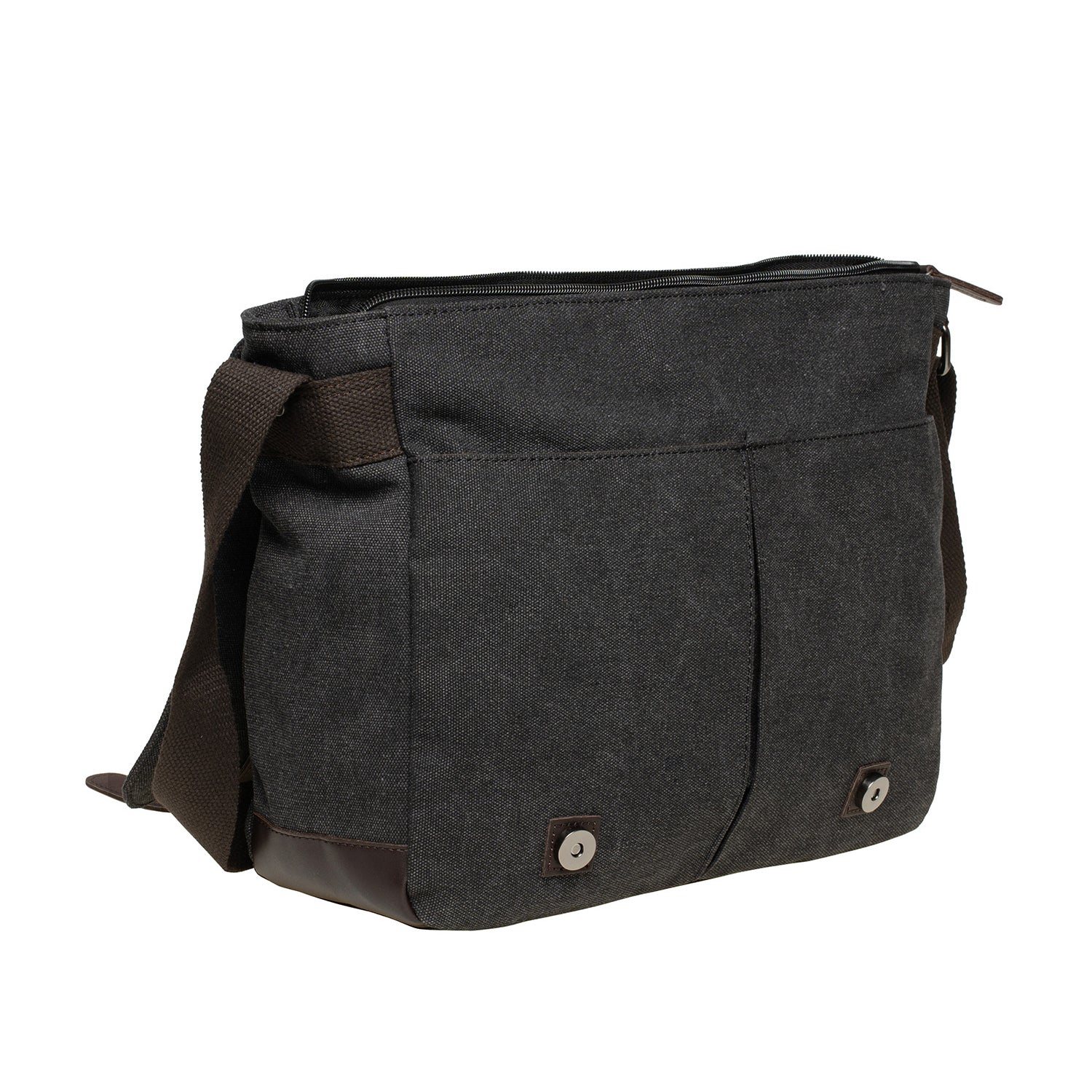 KAUKKO Canvas Vintage Messenger Bag Shoulder bag Leather Large Travel Crossbody bags for men women 14-inch Laptop