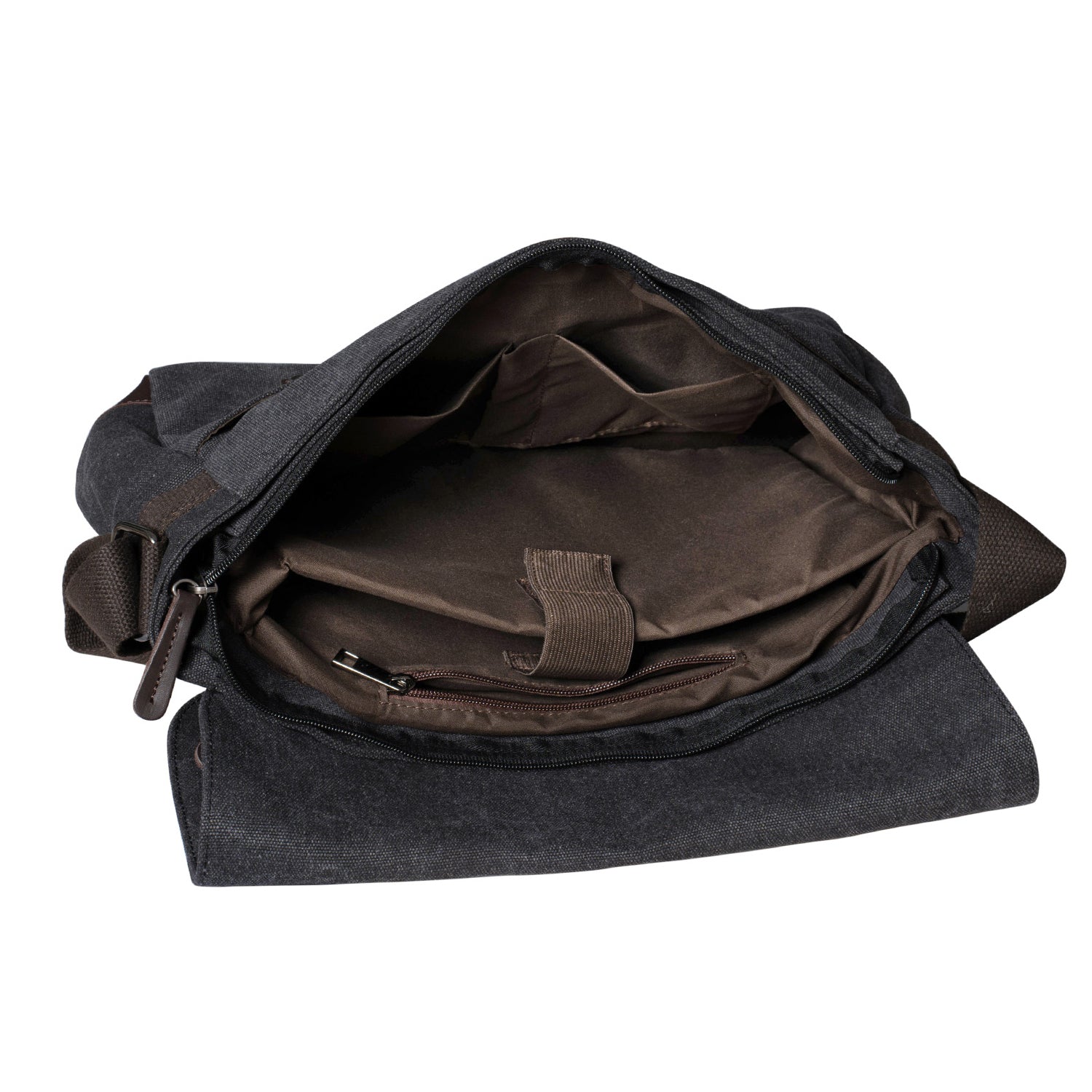 KAUKKO Canvas Vintage Messenger Bag Shoulder bag Leather Large Travel Crossbody bags for men women 14-inch Laptop