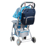 KAUKKO Diaper Bag Backpack with Pacifier Holder and Stroller straps - for Mom and Dad, Waterproof, one size, KT01-4 ( Blue / 18L) (Copy)