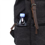 KAUKKO Vintage Canvas Backpack-Large Capacity, Multi-Functional Durable Outdoor Rucksack, 21.4L