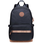 KAUKKO Stylish College School Backpack Travel Nice Rucksack, K1005-2 ( Black /17.6L ) - kaukko