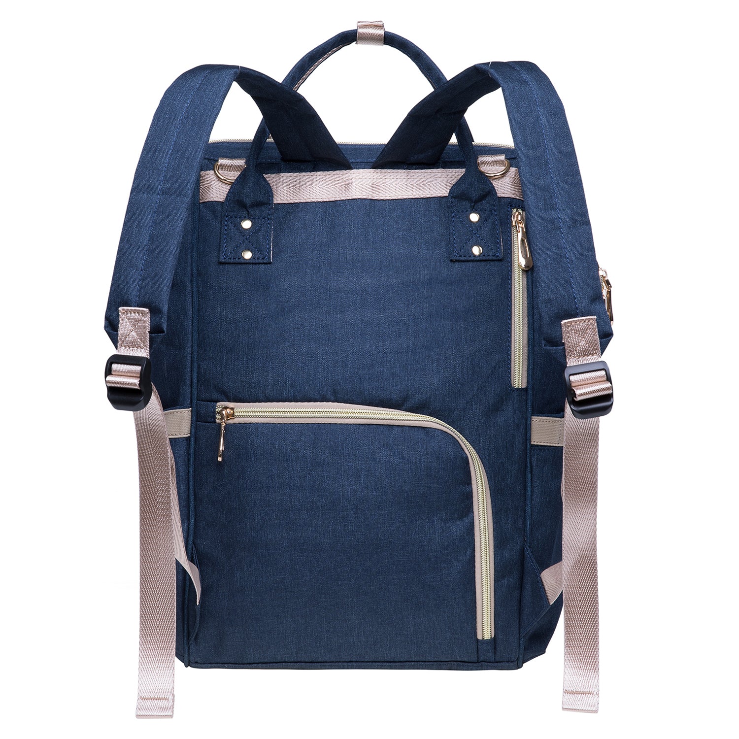 KAUKKO Diaper Bag Backpack with Pacifier Holder and Stroller straps - for Mom and Dad, Waterproof, one size, KT01-4 ( Blue / 18L) (Copy)