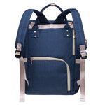 KAUKKO Diaper Bag Backpack with Pacifier Holder and Stroller straps - for Mom and Dad, Waterproof, one size, KT01-4 ( Blue / 18L) (Copy)