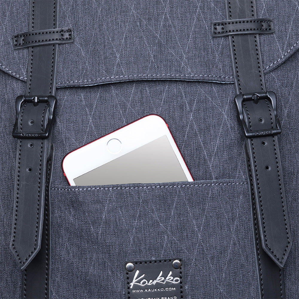 Lightweight Outdoor Backpack, KAUKKO Travel Casual Backpack Laptop Daypack for 12", EP6-15 ( Grey /17.8L )