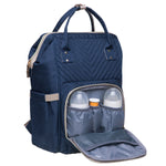 KAUKKO Diaper Bag Backpack with Pacifier Holder and Stroller straps - for Mom and Dad, Waterproof, one size, KT01-4 ( Blue / 18L) (Copy)