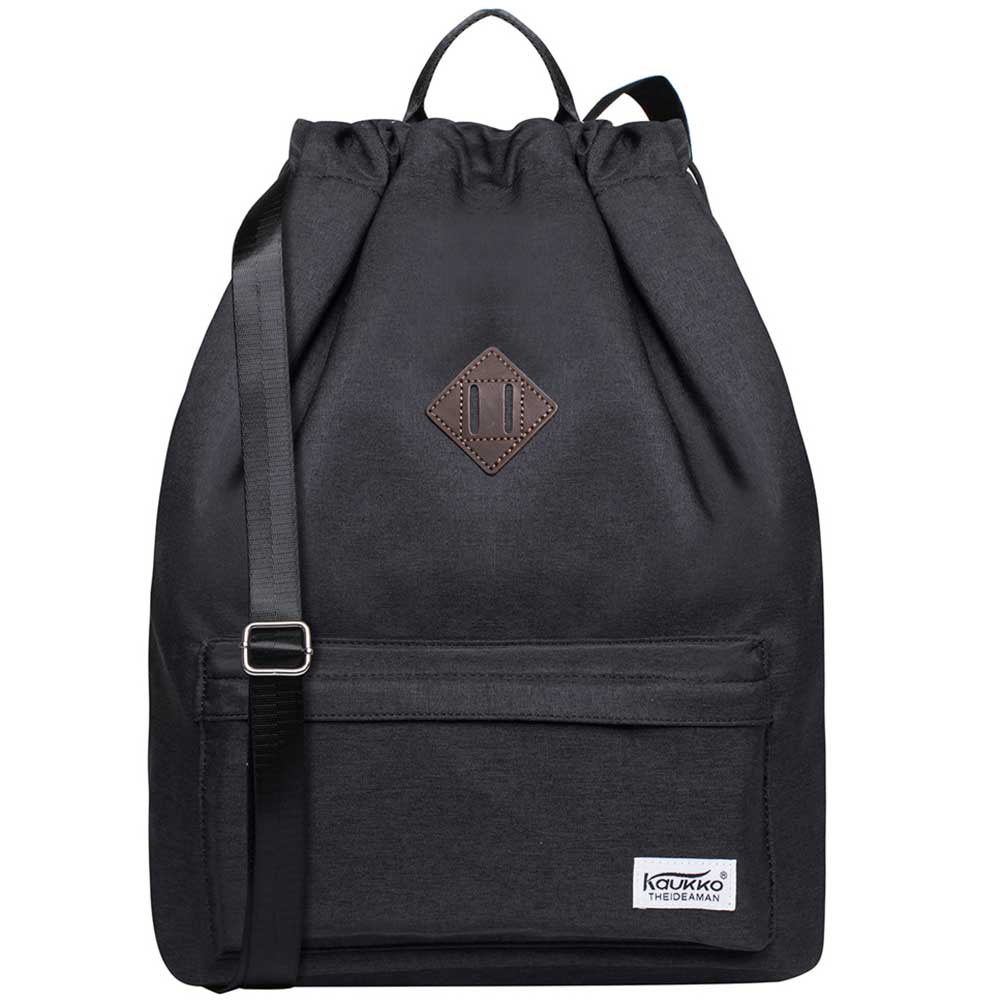 New Drawstring Canvas Bag Sports Bag Backpack Oxfor by KAUKKO