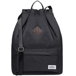 New Drawstring Canvas Bag Sports Bag Backpack Oxfor by KAUKKO