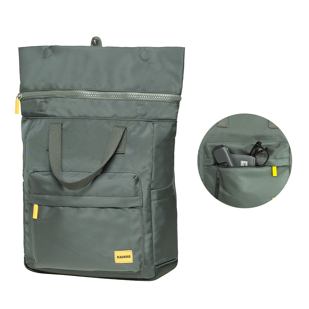 KAUKKO Stylish and Practical Laptop Backpack for Shopping, Travel, and Commuting Fashionable Backpack - Fits 15-inch Laptops