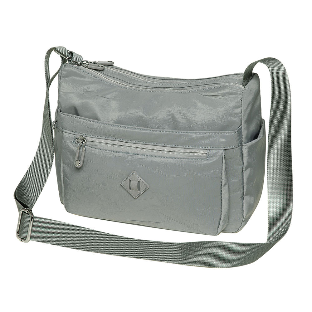 KAUKKO Women Crossbody Bag Handbag Lightweight Shoulder Purse Nylon Multi Pocket Crossbody Bag Ladies Travel Handbag