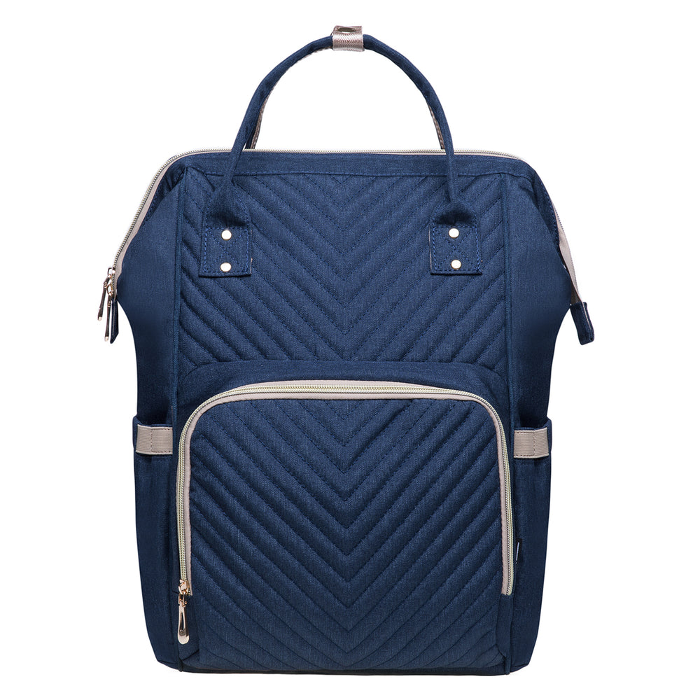 KAUKKO Diaper Bag Backpack with Pacifier Holder and Stroller straps - for Mom and Dad, Waterproof, one size, KT01-4 ( Blue / 18L) (Copy)