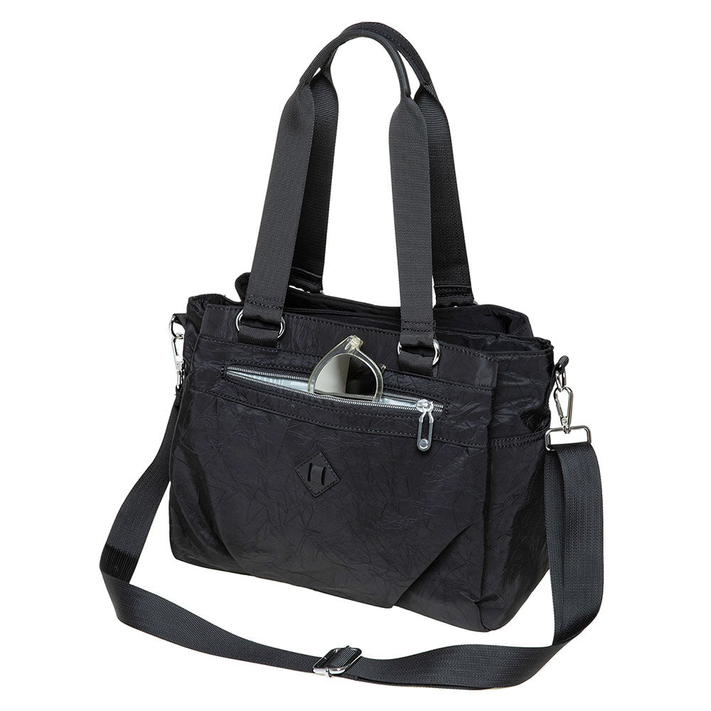 KAUKKO Women's Handbag - Stylish and Functional Shoulder Bag and Crossbody Bag BLACK,8.3L