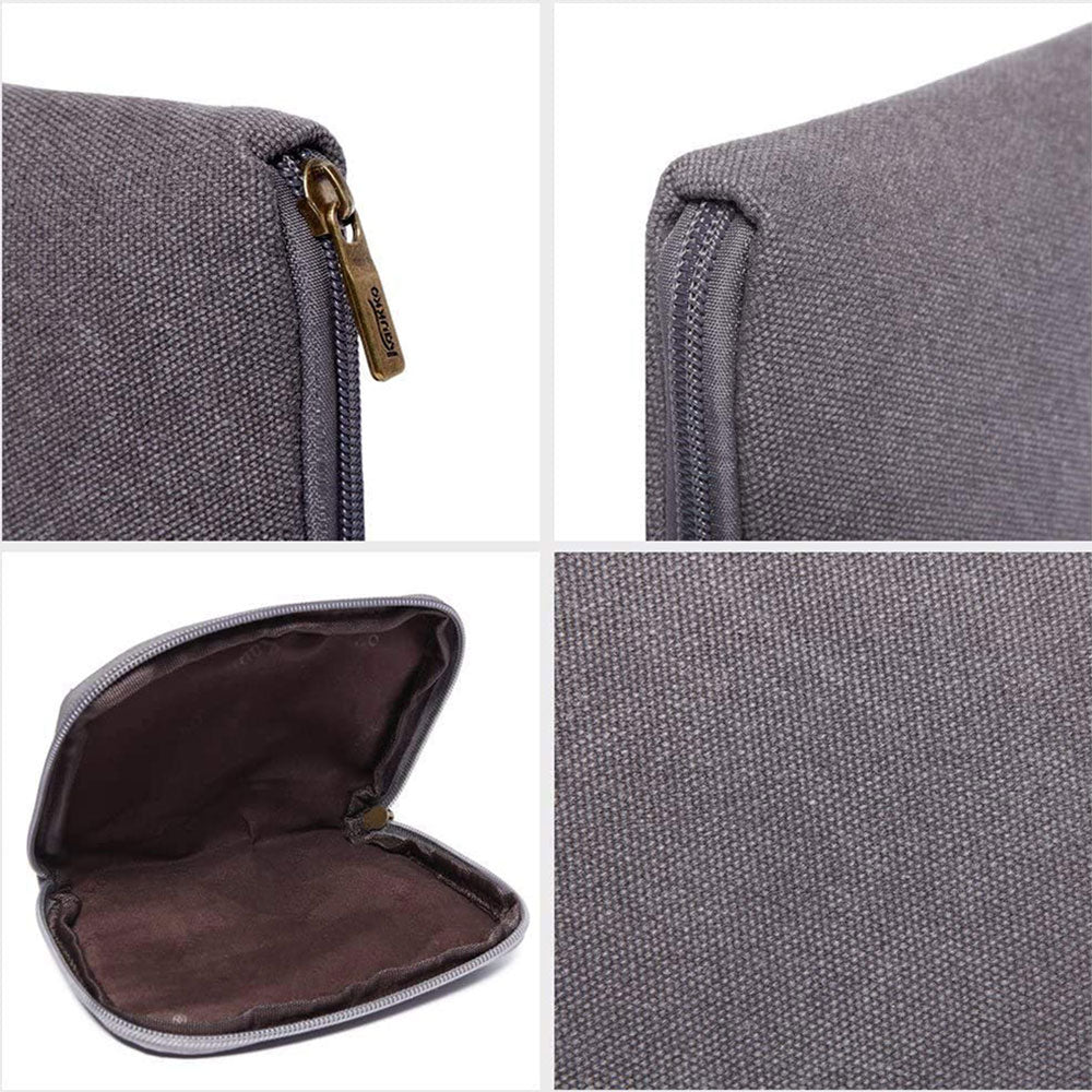 KAUKKO Vintage Casual Canvas and Leather Rucksack Retro Backpack for School Work Travel Hiking, 19L