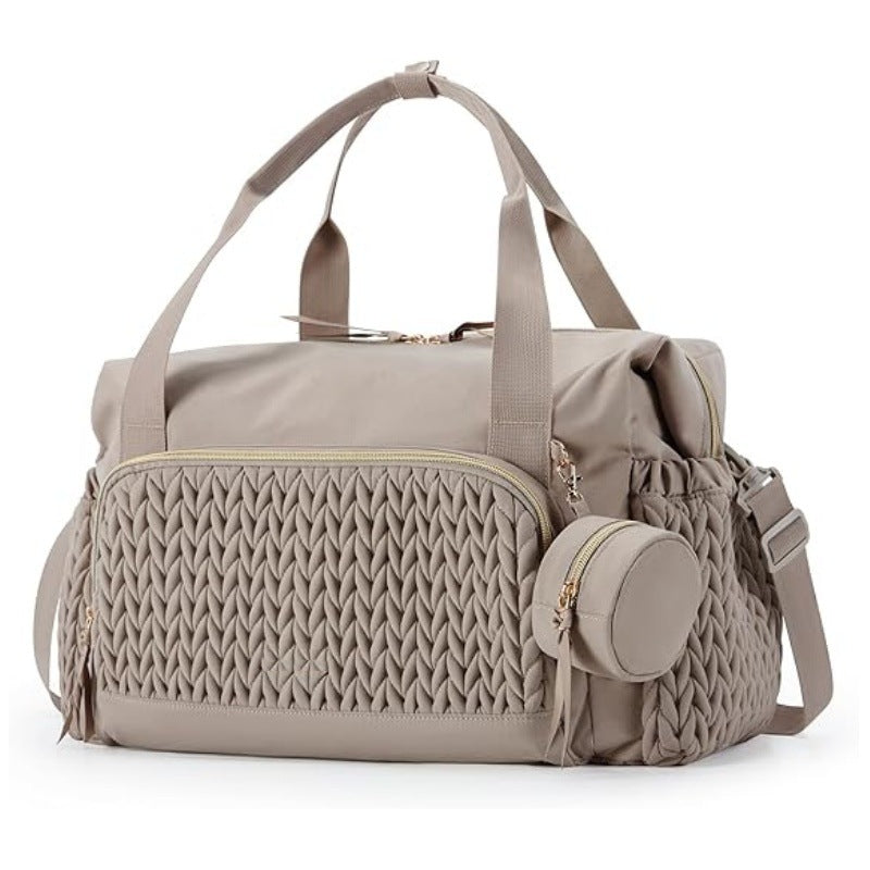 Diaper Bag Tote, Large Capacity Travel Diaper bags, Hospital Bag for Labor Delivery, Baby Bag with Pacifier Case