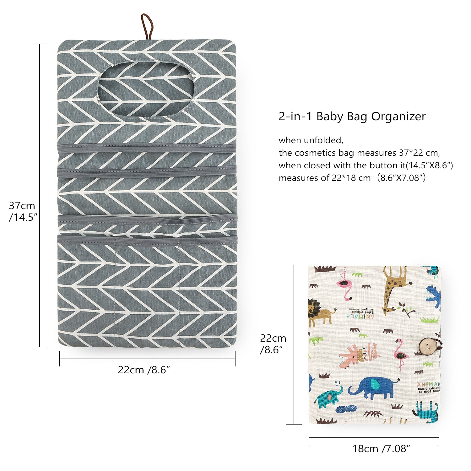 Baby Diaper Bag Organizer – Travel-Friendly, Compact & Foldable | Stroller Pouch for Newborn Essentials – Must-Have for Boys & Girls