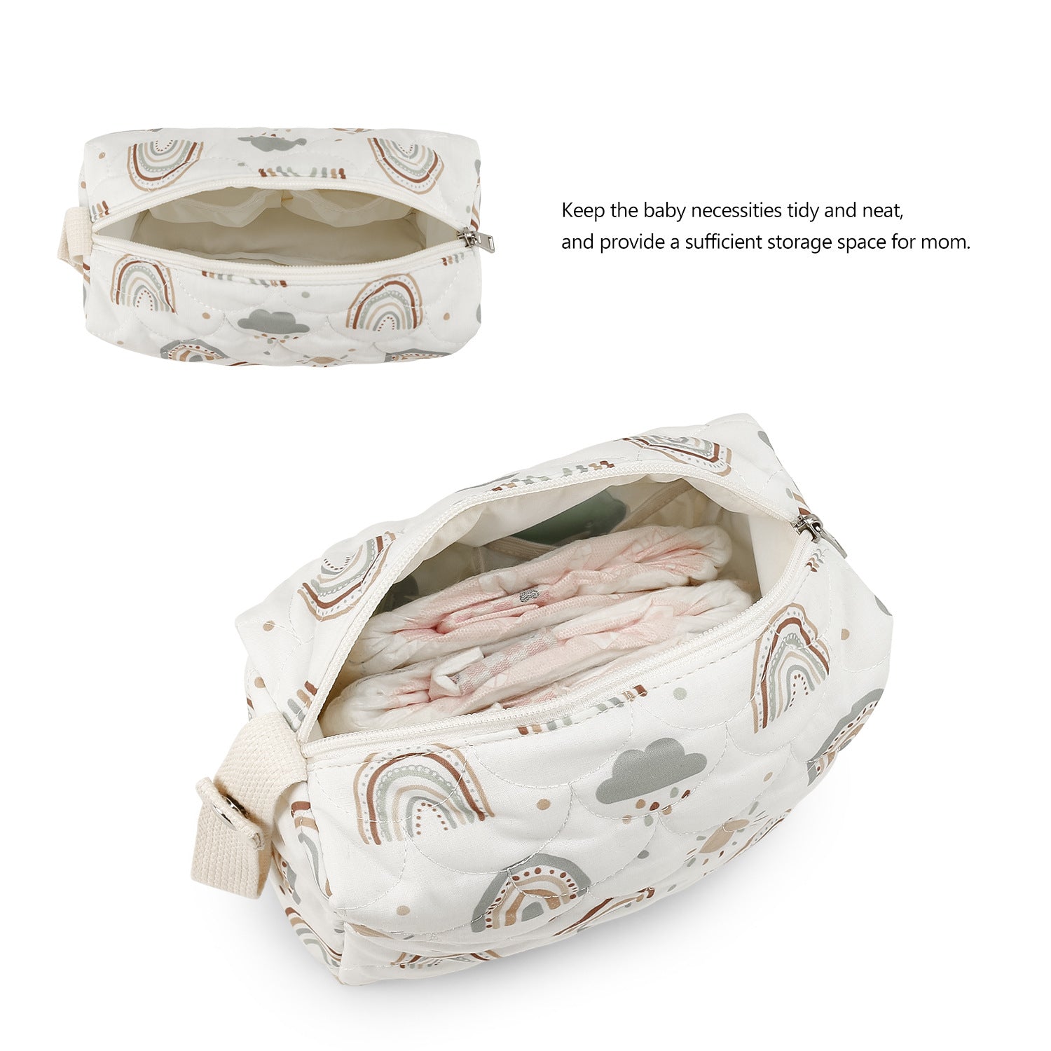 Baby Bag Organizer, Mini Diaper Bag, Mom Travel Set, Diaper Organizer, Gift for Baby Shower
