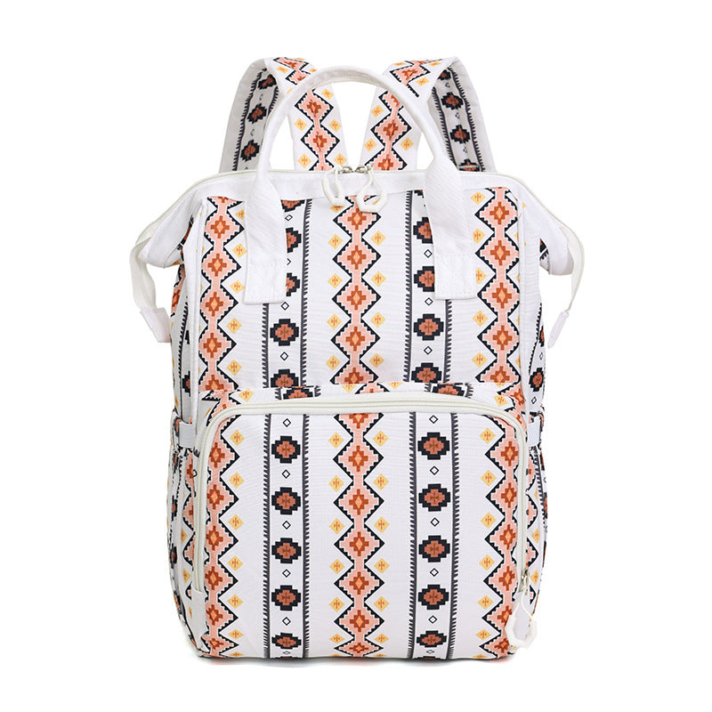 Diaper Bag Backpack Travel Backpack Purses Western Multi-Function Baby Bags for Mom with Waterproof Insulated Pockets