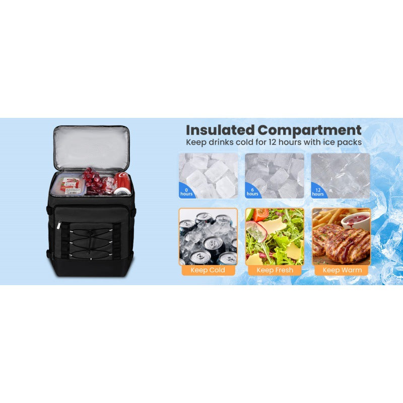 Cooler Backpack - 40 Cans Insulated Backpack Cooler for Men & Women, Portable 2 Leak Proof Compartments Coolers Bag for Beach Travel Picnic Lunch Hiking BBQ Camping