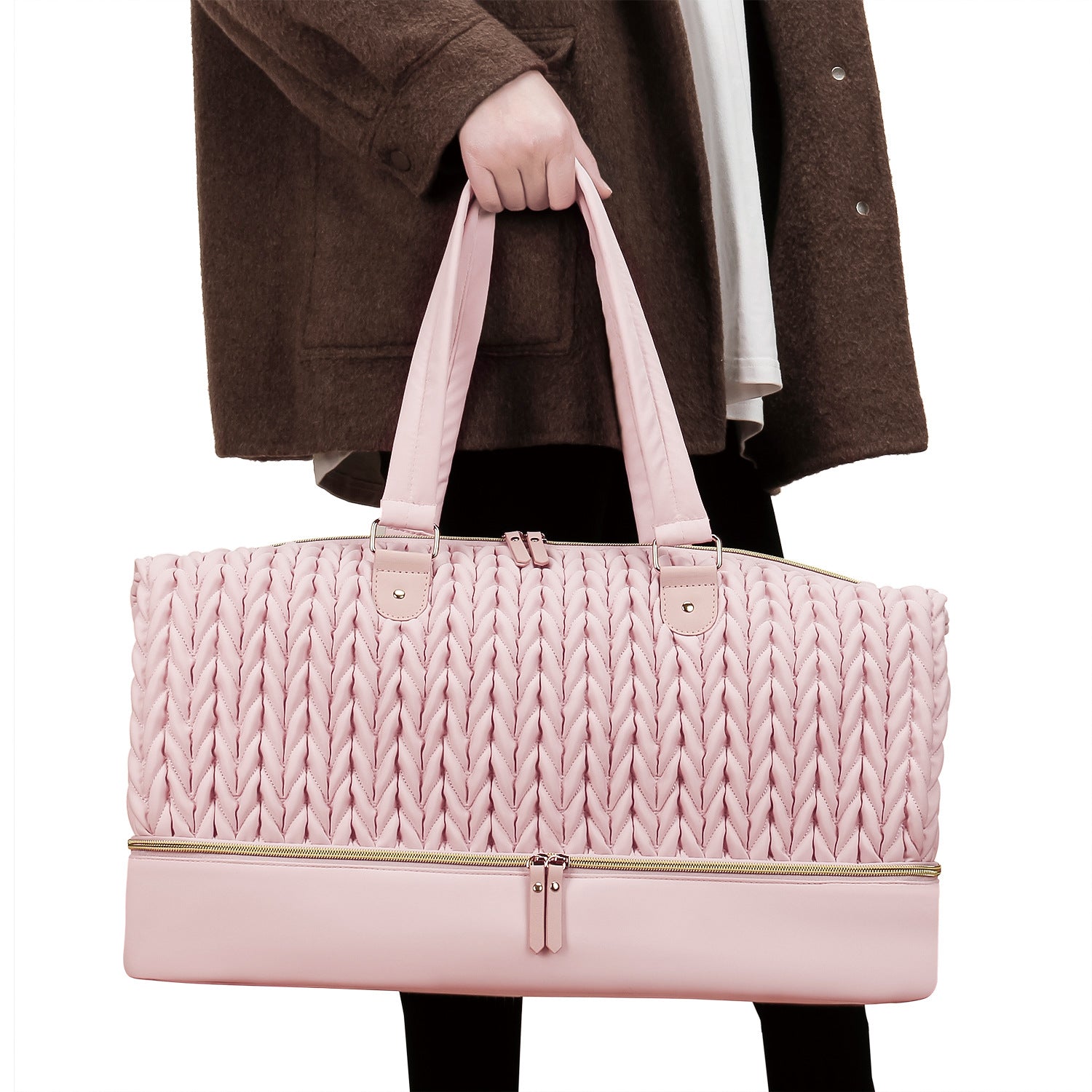 Diaper Bag Tote, Large Diaper Baby Bag, Multifunctional Diaper Bag with Pacifier Case, Double-layer design