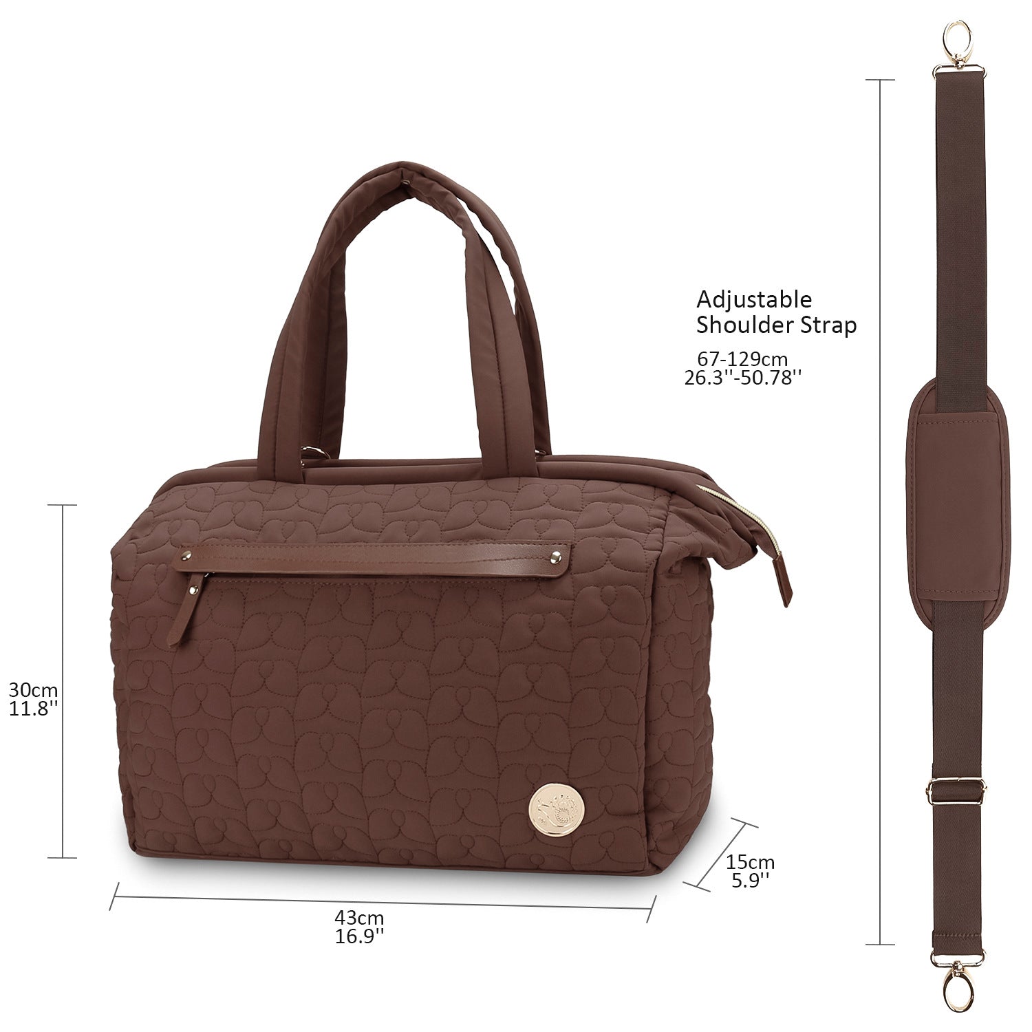 Diaper Bag Tote, Large Capacity Travel Diaper bags, Hospital Bag for Labor Delivery, Baby Bag