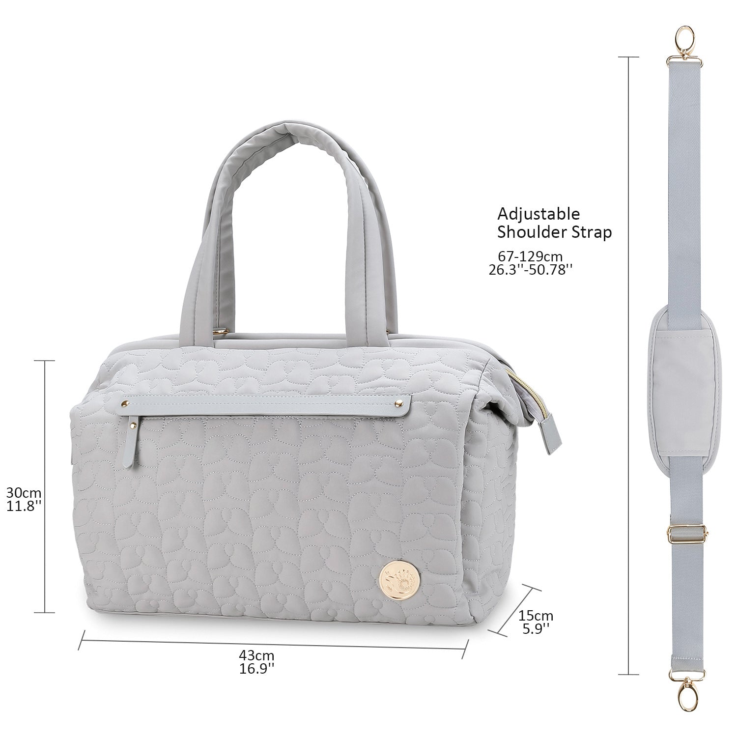 Diaper Bag Tote, Large Capacity Travel Diaper bags, Hospital Bag for Labor Delivery, Baby Bag