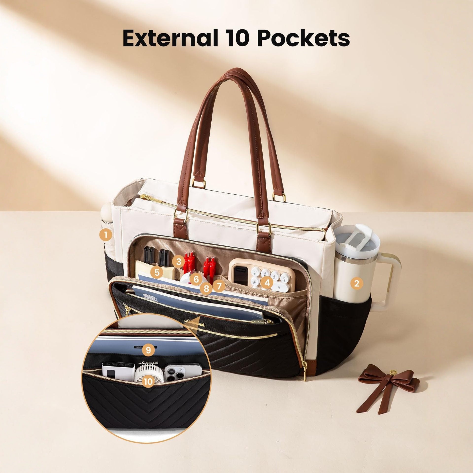 Large Women Lunch Bags, Insulated Adult Lunch Box, Leakproof Cooler Lunch Tote Bag with Storage Pocket. Reusable Lunch Purse for Work, Picnic, Hiking