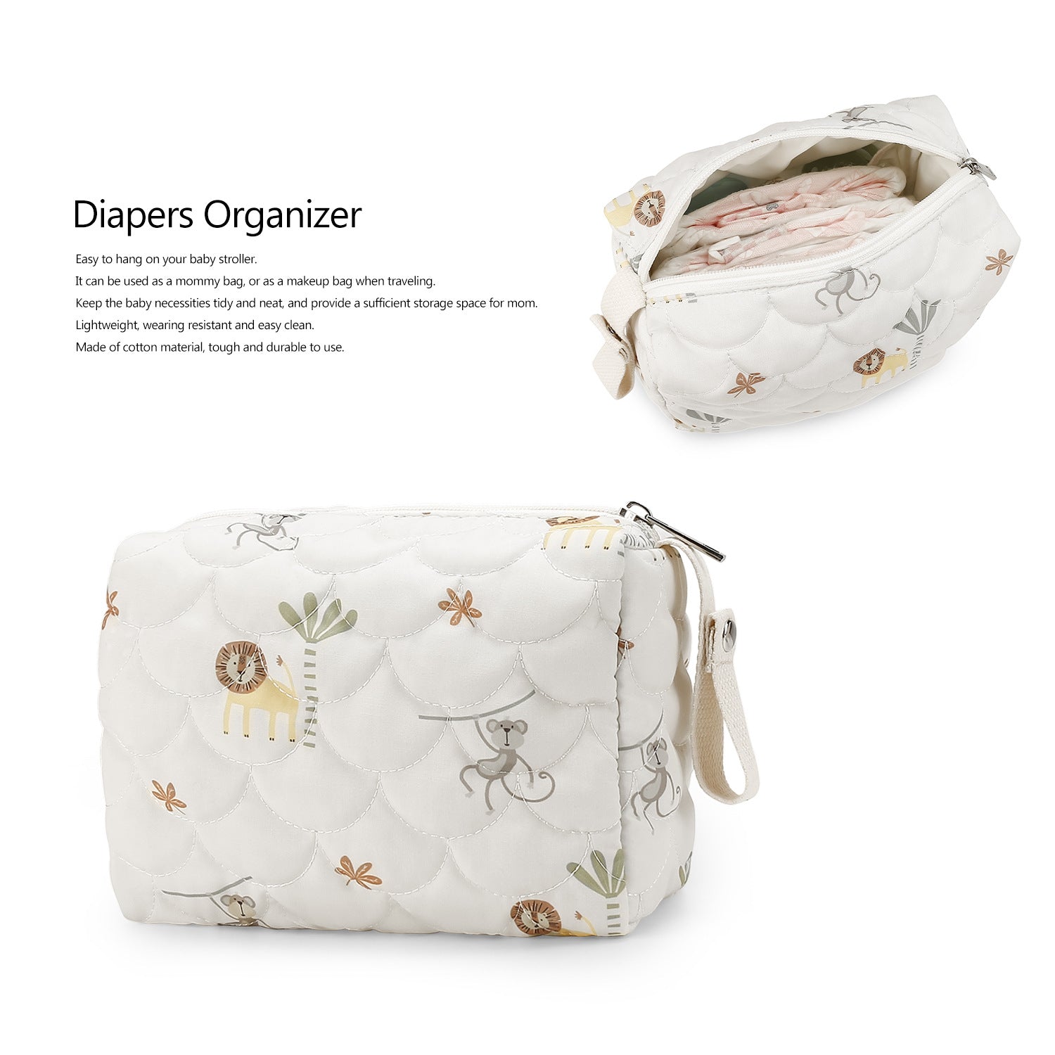 Baby Bag Organizer, Mini Diaper Bag, Mom Travel Set, Diaper Organizer, Gift for Baby Shower