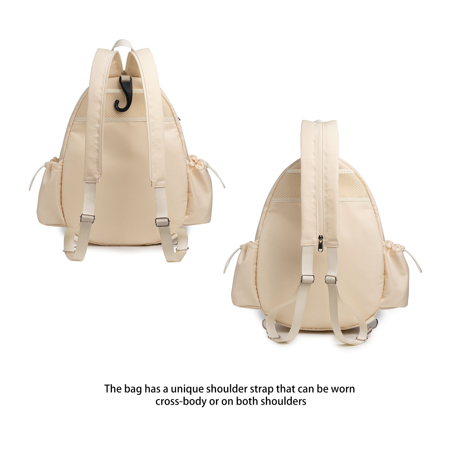 Tennis Bag, Quilted Tennis Sling Crossbody Backpack, Water Resistant Tennis Racket Bags for Women Men, Suitable for Pickleball Tennis Badminton