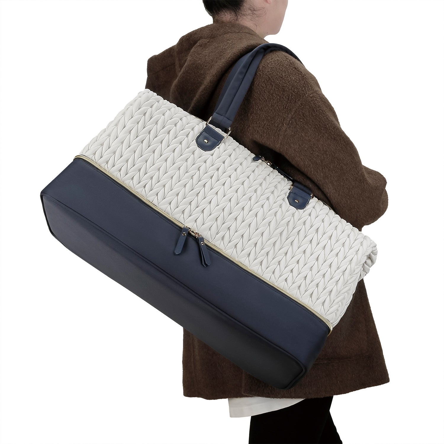 Diaper Bag Tote, Large Diaper Baby Bag, Multifunctional Diaper Bag with Pacifier Case, Double-layer design