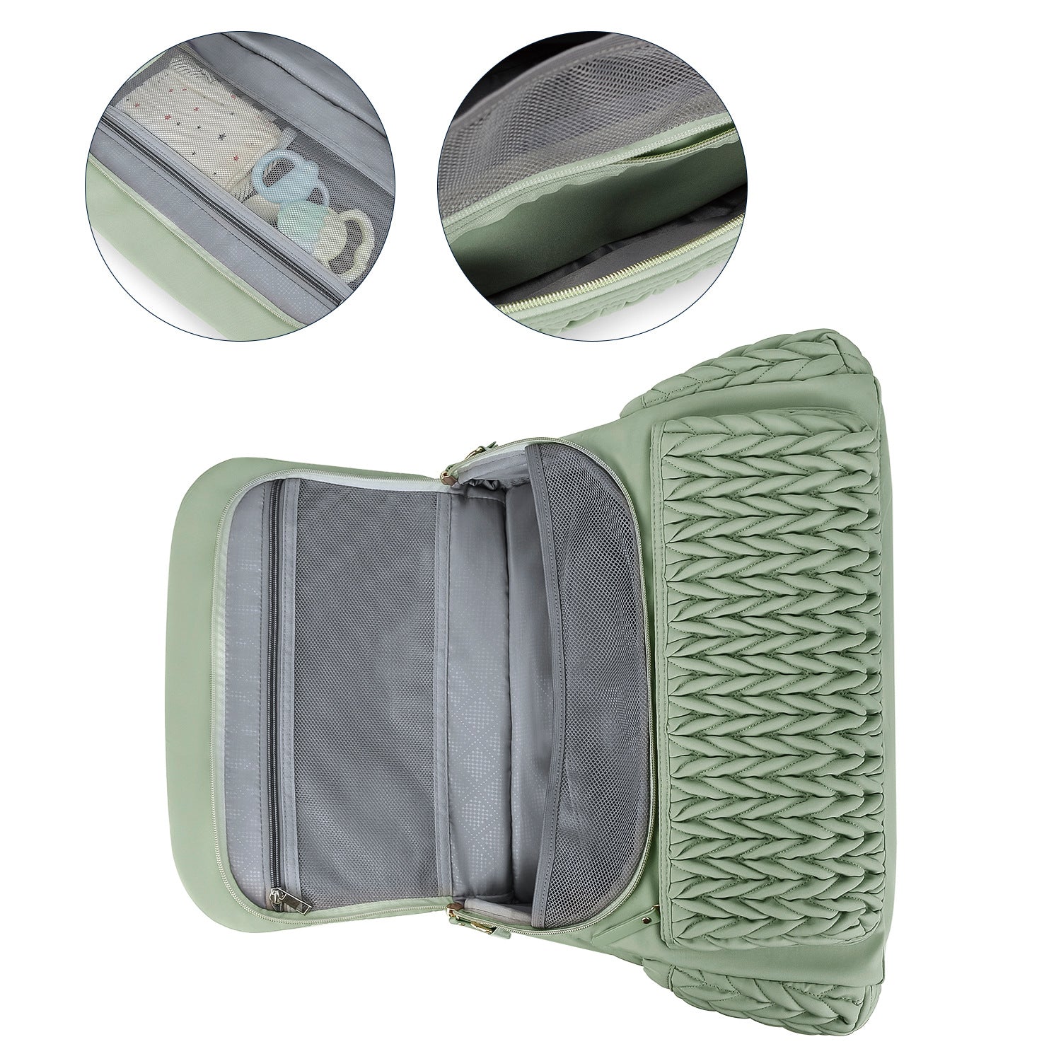 Diaper Bag Backpack - Baby Essentials Travel Tote - Multi-Function Waterproof Diaper Bag - Travel Essentials Baby Bag with Stroller Straps - Unisex