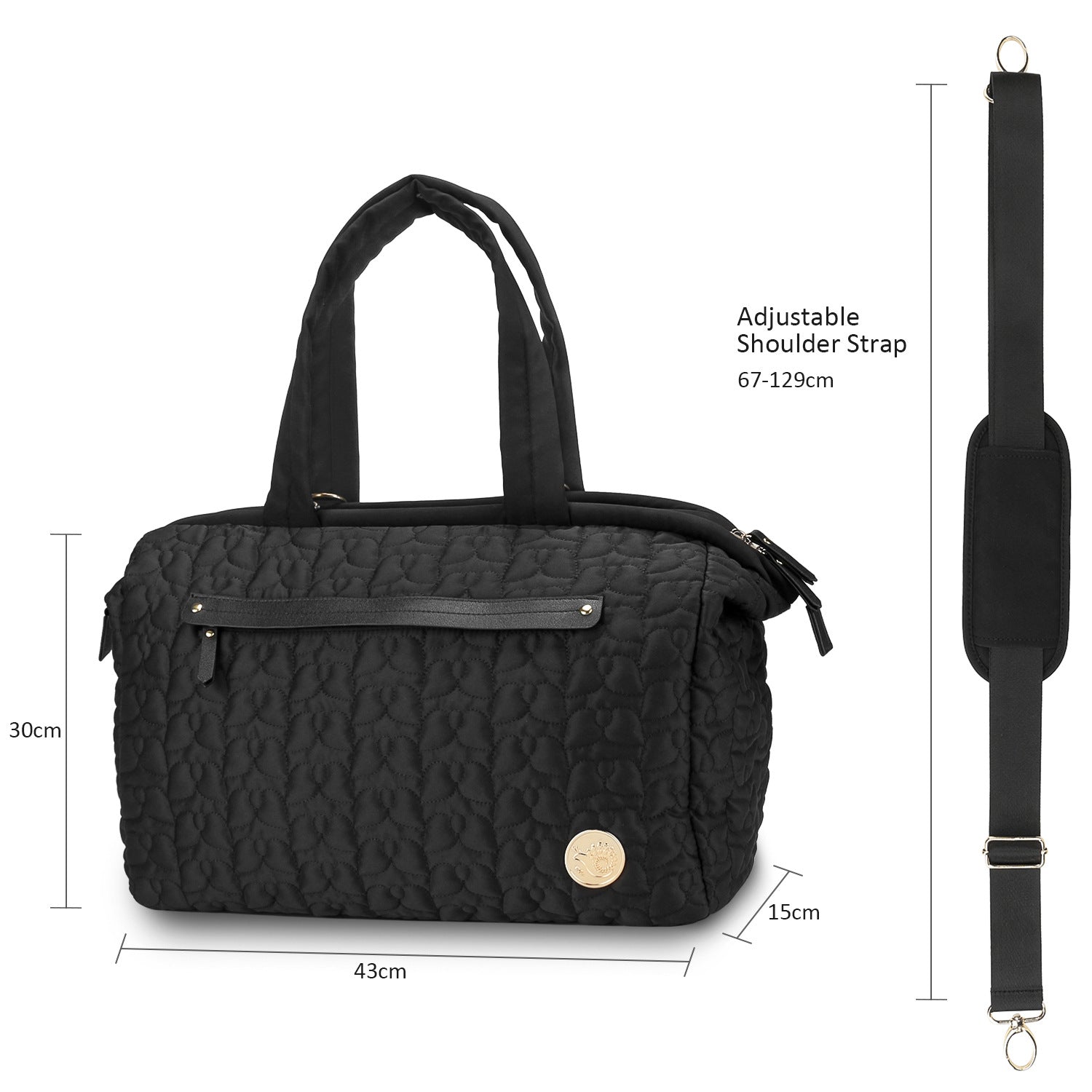 Diaper Bag Tote, Large Capacity Travel Diaper bags, Hospital Bag for Labor Delivery, Baby Bag