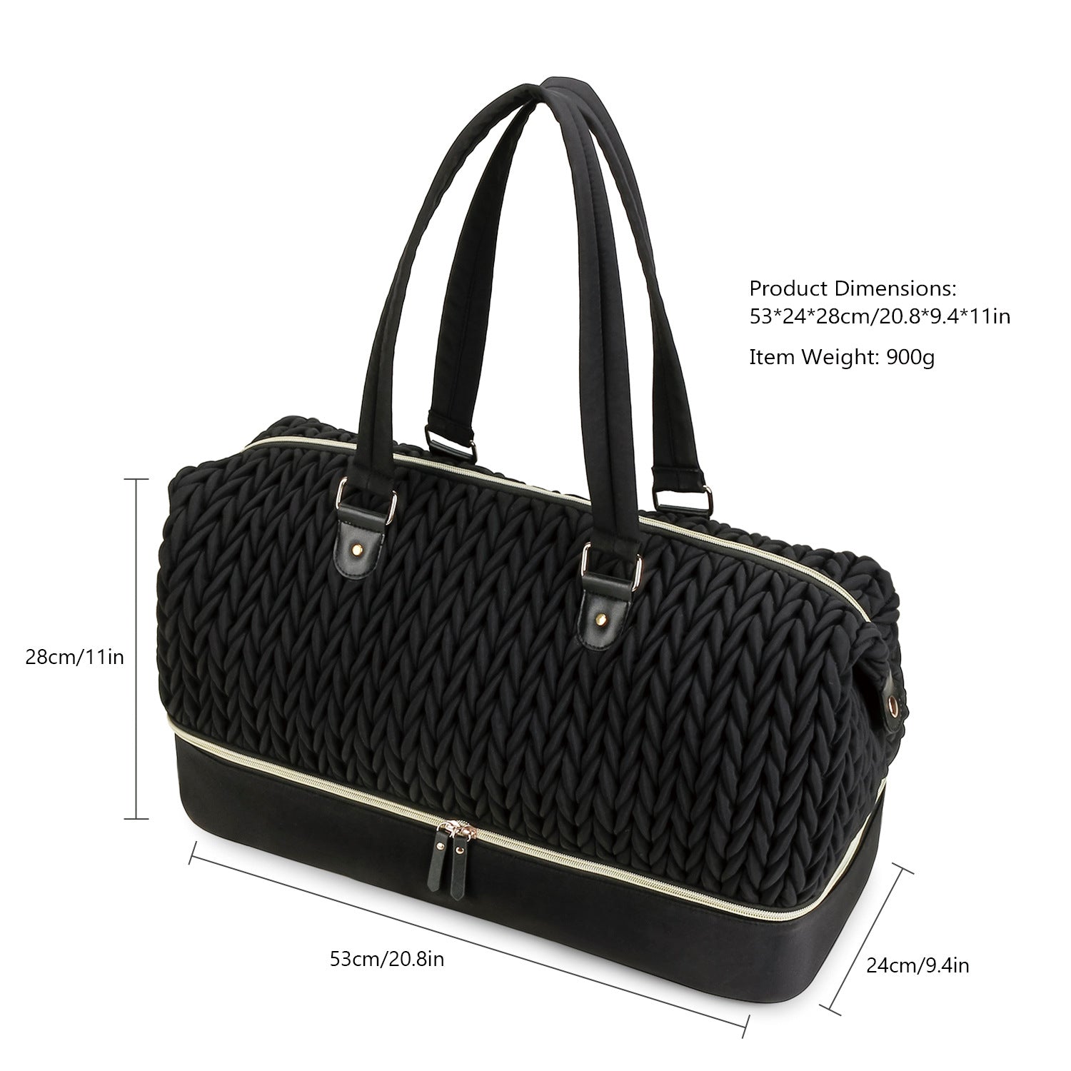 Diaper Bag Tote, Large Diaper Baby Bag, Multifunctional Diaper Bag with Pacifier Case, Double-layer design
