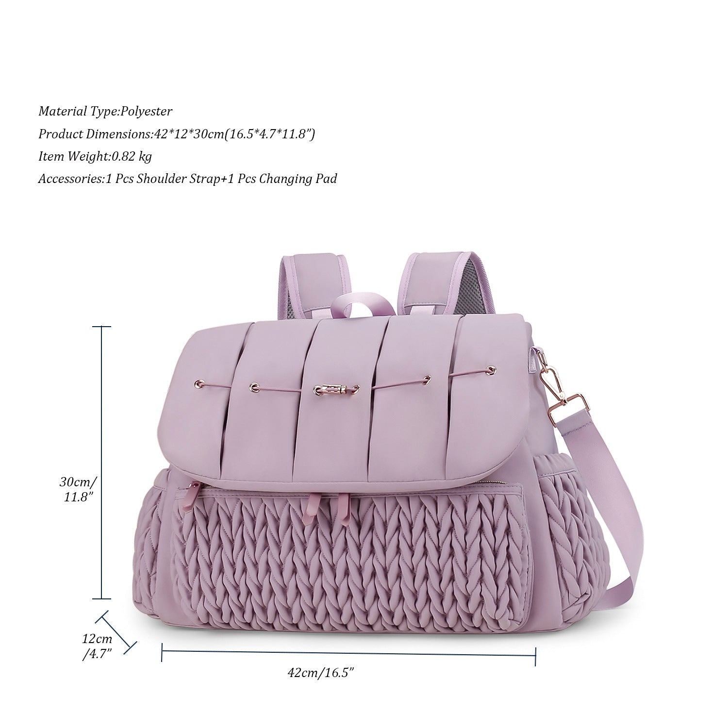 Diaper Bag Backpack - Baby Essentials Travel Tote - Multi-Function Waterproof Diaper Bag - Travel Essentials Baby Bag with Stroller Straps - Unisex