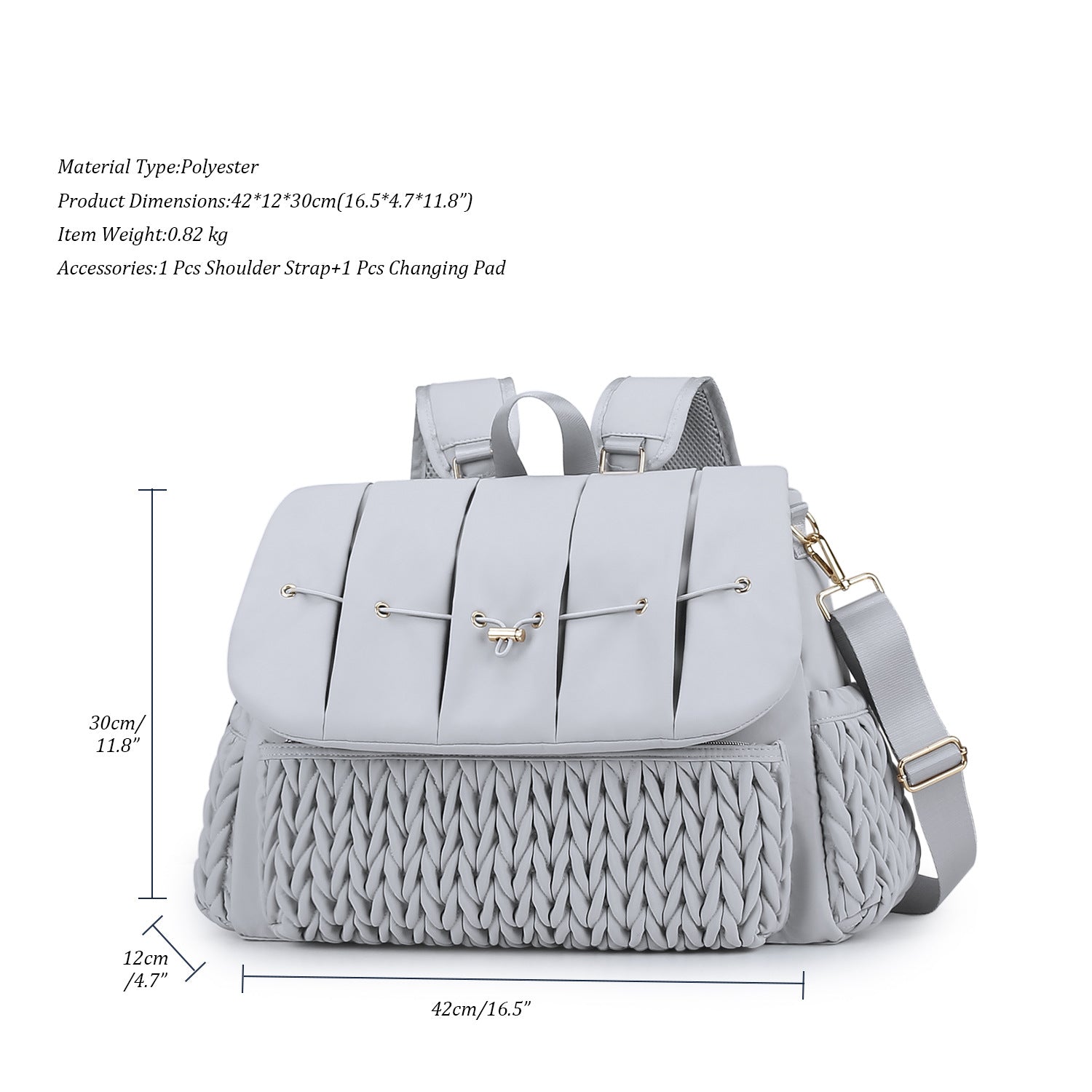 Diaper Bag Backpack - Baby Essentials Travel Tote - Multi-Function Waterproof Diaper Bag - Travel Essentials Baby Bag with Stroller Straps - Unisex
