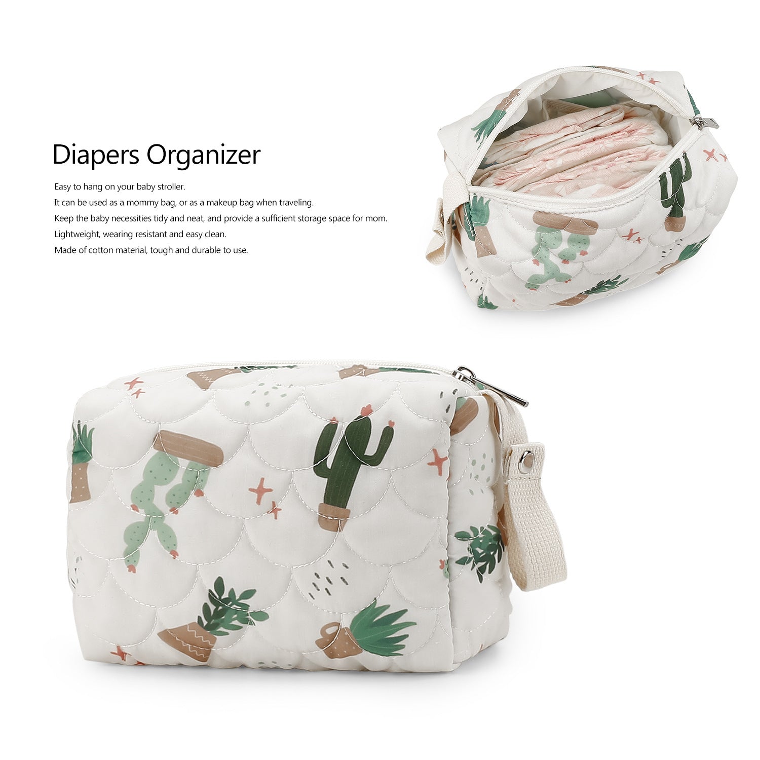 Baby Bag Organizer, Mini Diaper Bag, Mom Travel Set, Diaper Organizer, Gift for Baby Shower