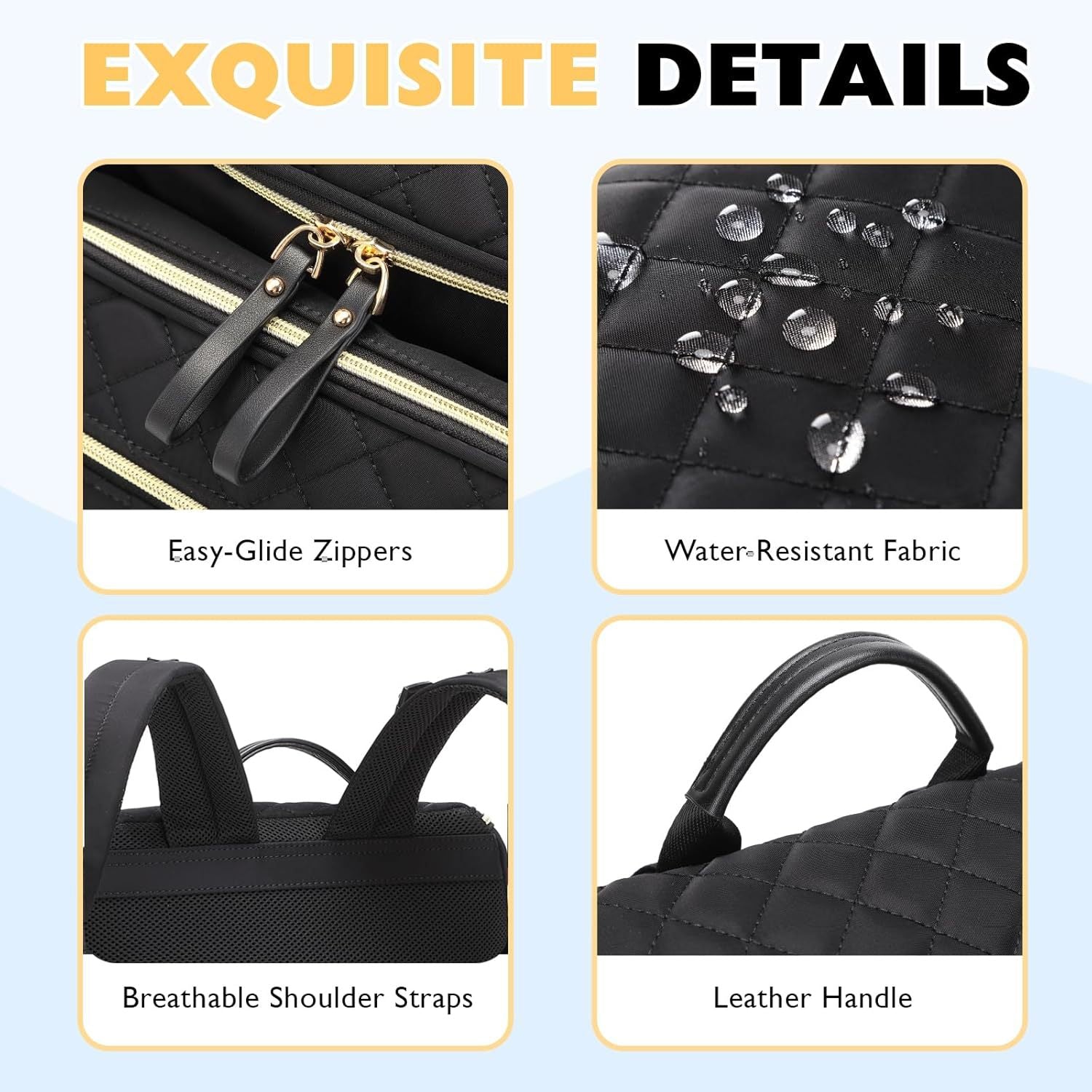 Diaper Bag Backpack - Baby Essentials Travel Tote - Multi-Function Waterproof Diaper Bag - Travel Essentials Baby Bag with Stroller Straps - Unisex