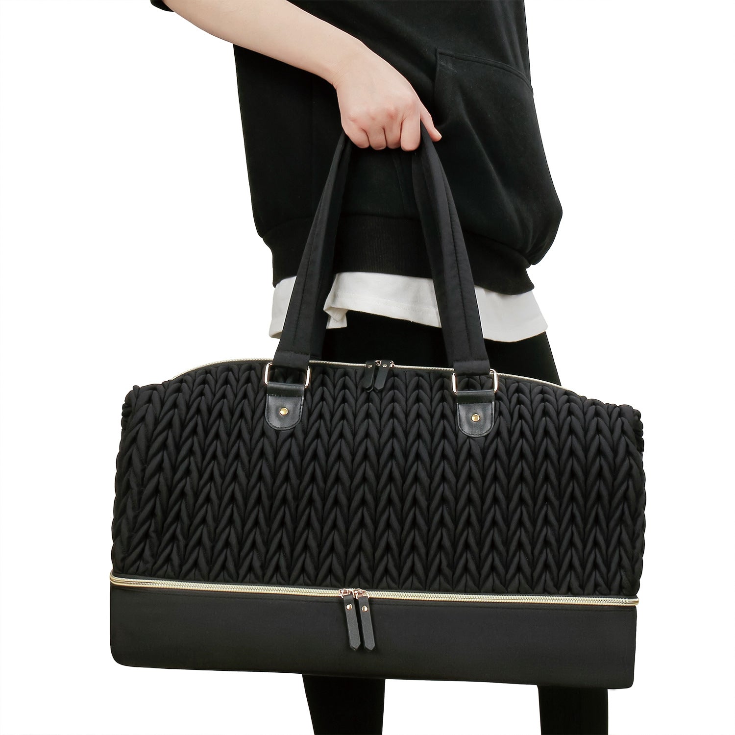 Diaper Bag Tote, Large Diaper Baby Bag, Multifunctional Diaper Bag with Pacifier Case, Double-layer design