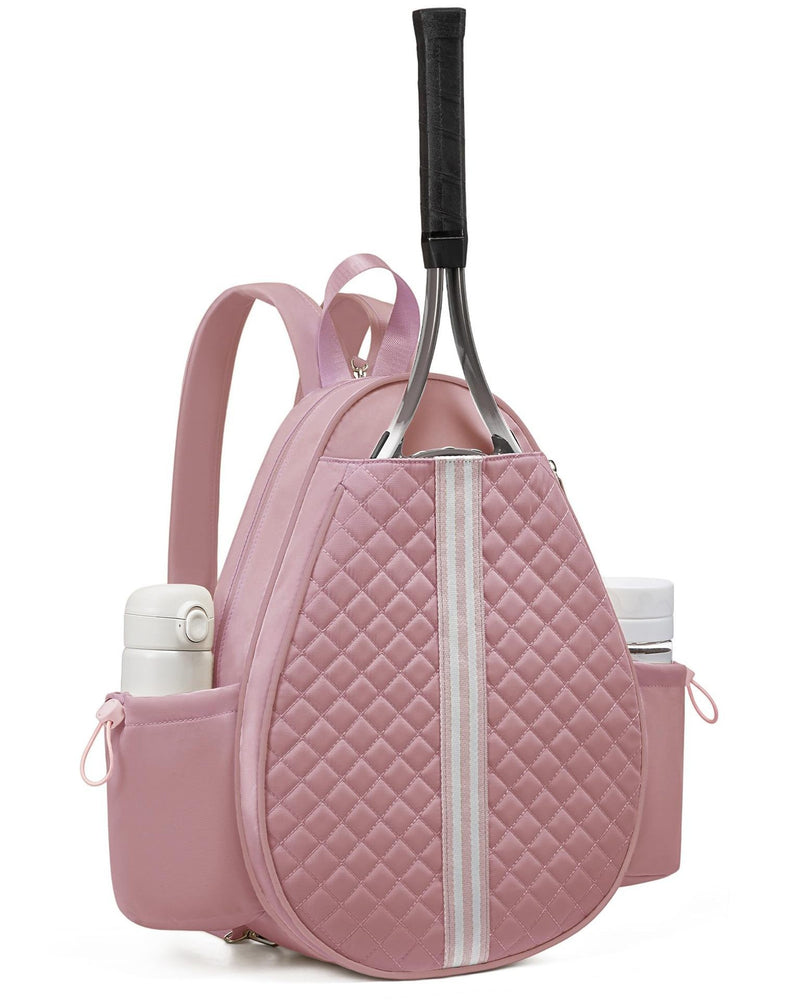 Tennis Bag, Quilted Tennis Sling Crossbody Backpack, Water Resistant Tennis Racket Bags for Women Men, Suitable for Pickleball Tennis Badminton