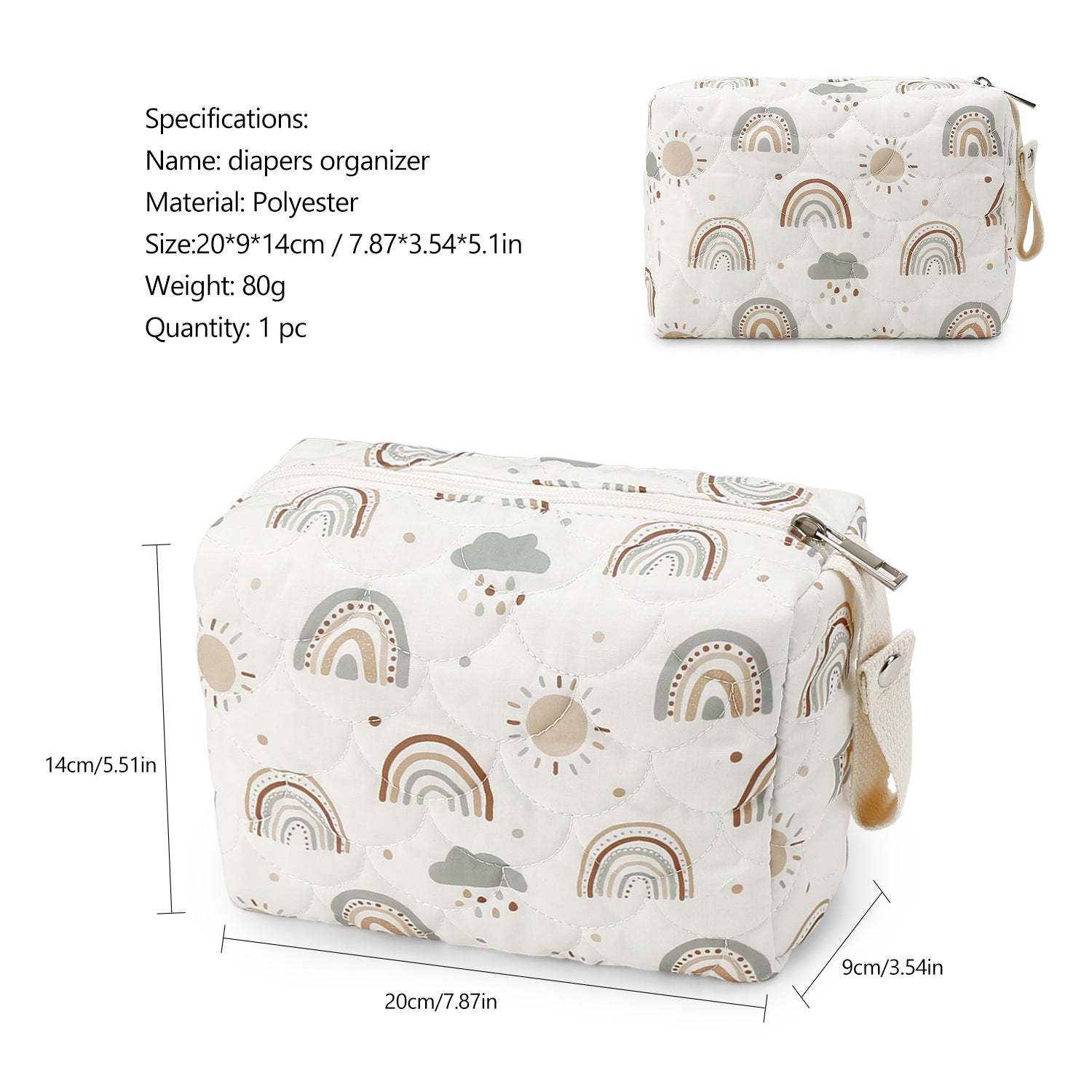 Baby Bag Organizer, Mini Diaper Bag, Mom Travel Set, Diaper Organizer, Gift for Baby Shower
