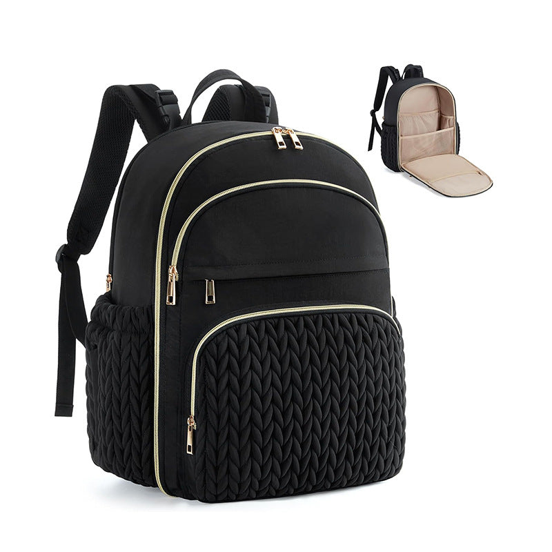 Diaper Bag Small Diaper Backpack Stylish Baby Travel Backpacks with Insulated Pockets, Changing Pad, Stroller Straps