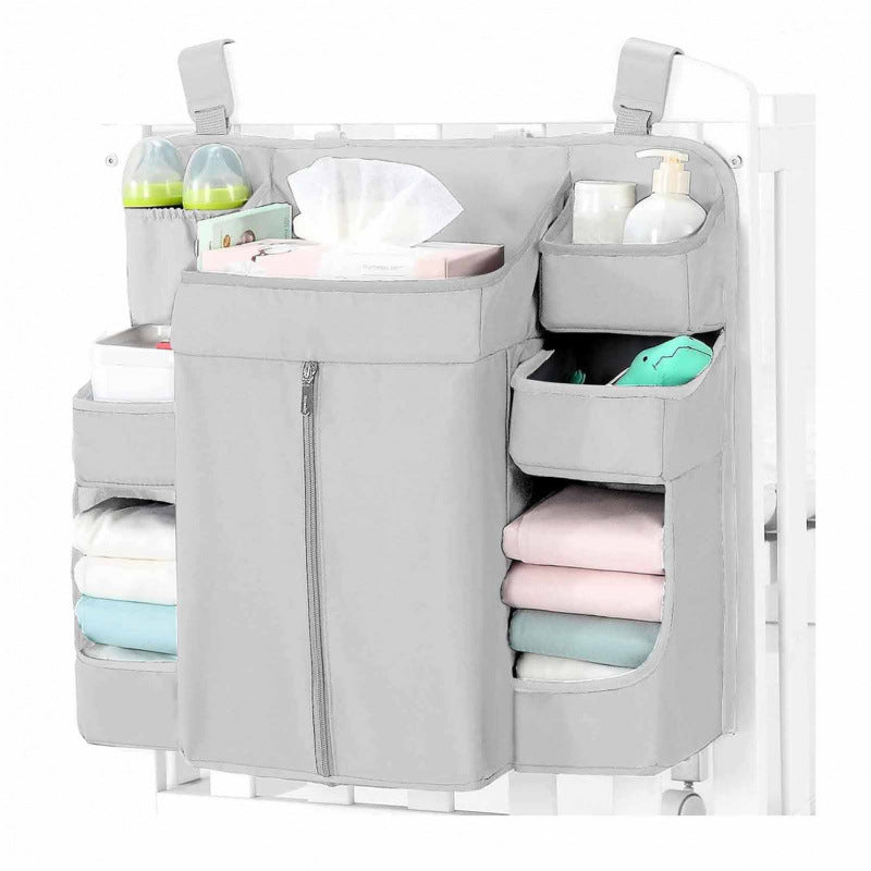 Premium Hanging Diaper Caddy Organizer – Nursery Storage Caddy for Baby Essentials – Ideal Gift for Boys & Girls – Fits Crib, Changing Table, Playard, Wall & Door