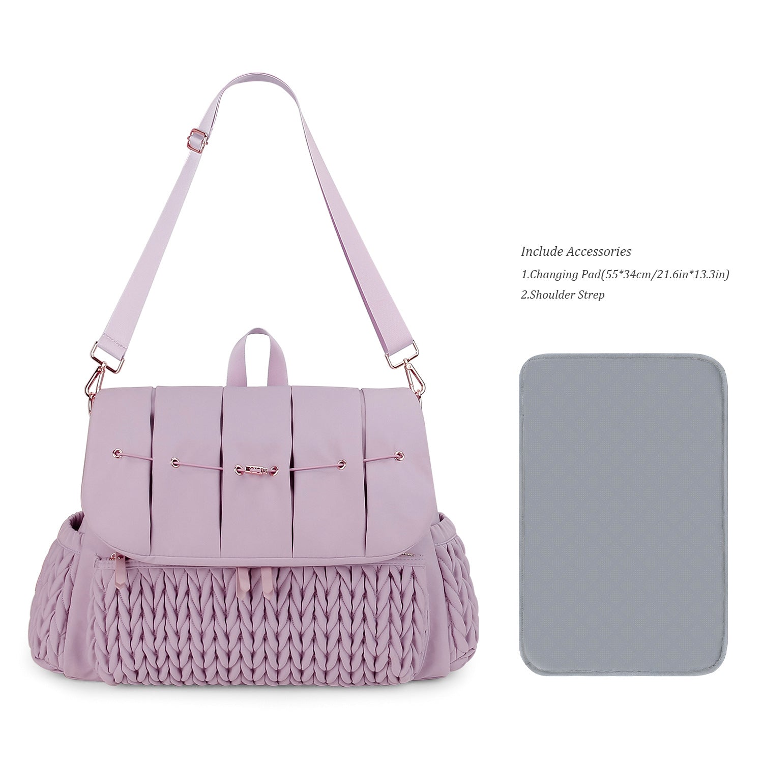 Diaper Bag Backpack - Baby Essentials Travel Tote - Multi-Function Waterproof Diaper Bag - Travel Essentials Baby Bag with Stroller Straps - Unisex