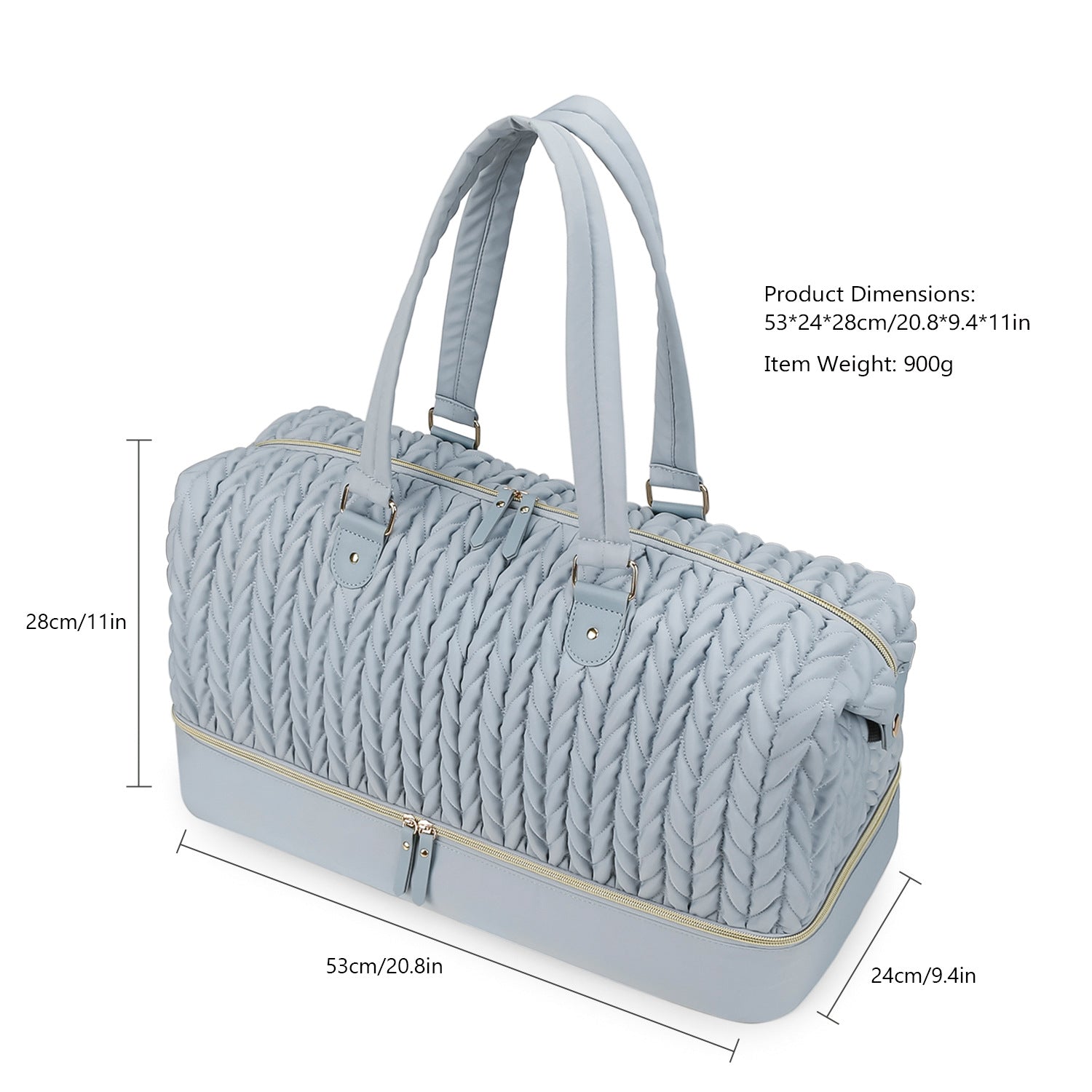 Diaper Bag Tote, Large Diaper Baby Bag, Multifunctional Diaper Bag with Pacifier Case, Double-layer design