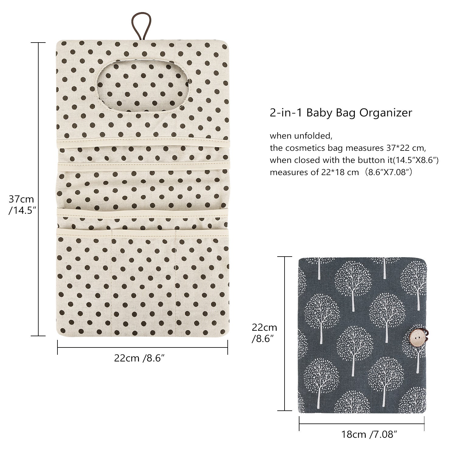 Baby Diaper Bag Organizer – Travel-Friendly, Compact & Foldable | Stroller Pouch for Newborn Essentials – Must-Have for Boys & Girls