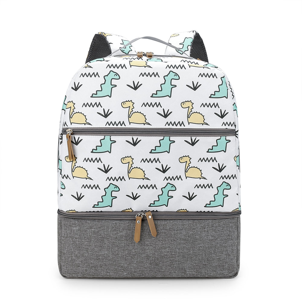 Diaper Bag Backpack - Breast Pump Bag, Removable Cooler Compartment, Double Layer