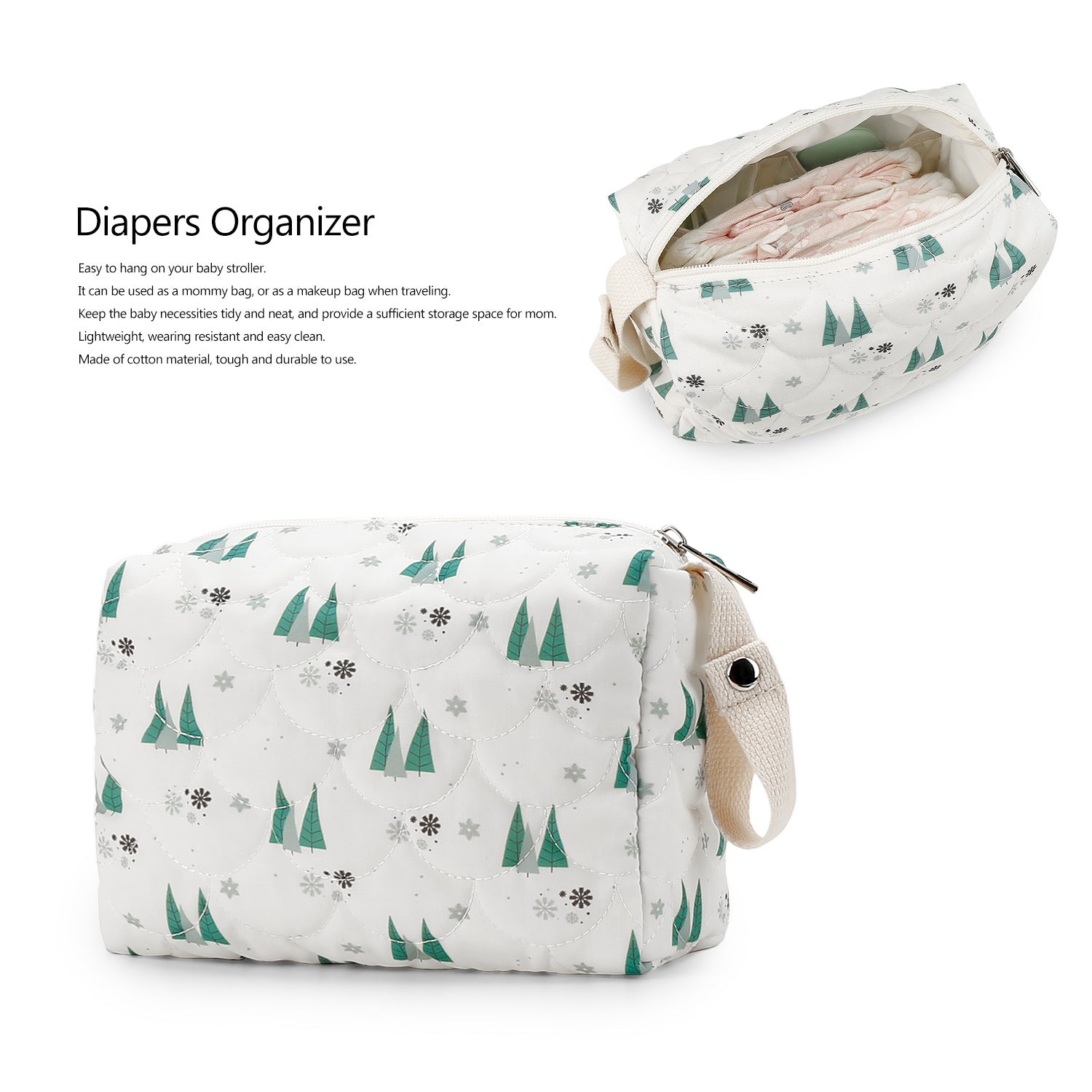 Baby Bag Organizer, Mini Diaper Bag, Mom Travel Set, Diaper Organizer, Gift for Baby Shower